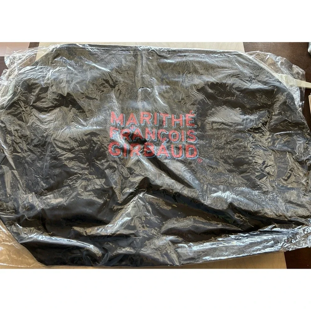Vtg 1990s Marithe Girbaud Black Duffle Bag Y2k Nylon New in Bag Lightweight Rare